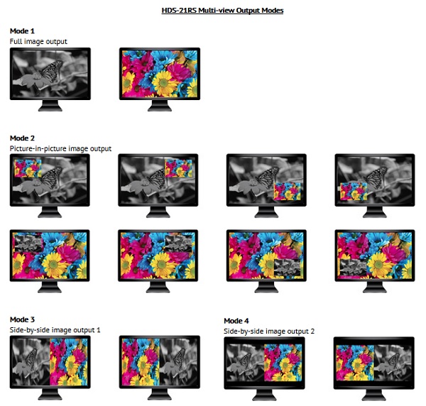 HDS-21RS Modes